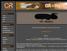 Tablet Screenshot of cr-reptiles.com